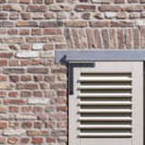 KempiQ Uniek Luikbeslag LINKS zwart metaal voor montage in hardsteen