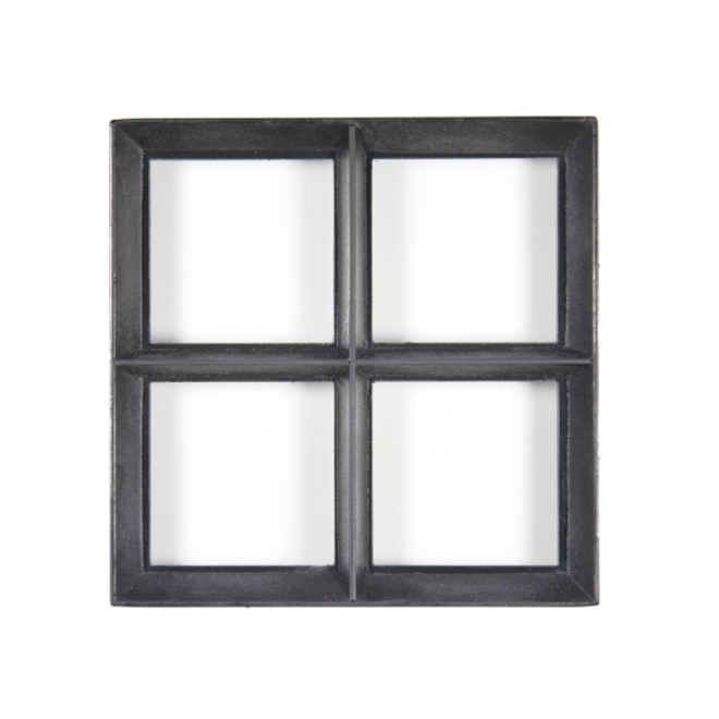 KempiQ Authentiek zwart stalen raam vast model met enkel glas B30xH30 cm
