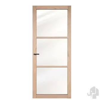 Industriële moderne deur Gavi glas blank eiken stomp Industriële moderne deur Gavi glas blank eiken stomp
