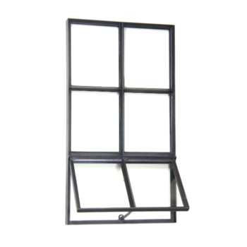 Gevelraam open HR++ glas B55xH100