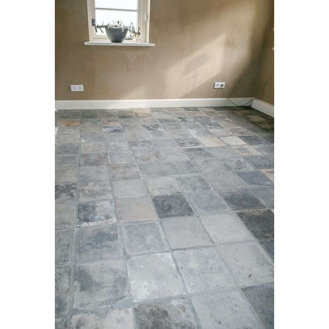 KempiQ Oude blauwe plavuizen vierkant 11,5 x 11,5 cm per m2