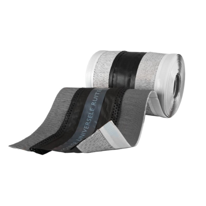 Monier Universele ondervorst / ruiterrol kleur antraciet op rol van  5m1. 300-340mm