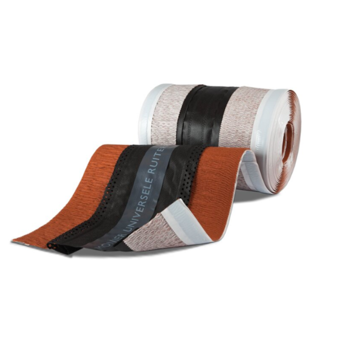 Monier Universele ondervorst / ruiterrol kleur rood op rol van  5m1. 300-340mm