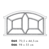 KempiQ Stalraam enkel glas model 2 maat 98x55 cm vast model