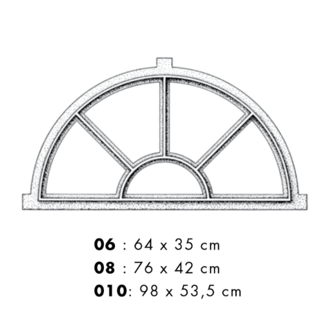 KempiQ Stalraam enkel glas model 1 maat 76x42 cm vast model