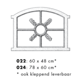 KempiQ Stalraam enkel glas model 4 maat 78x60 cm vast model