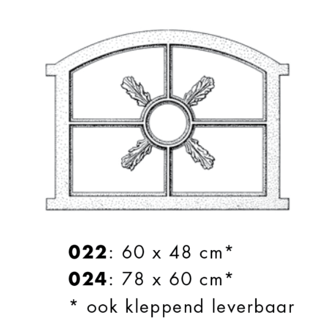 KempiQ Stalraam enkel glas model 4 maat 78x60 cm vast model