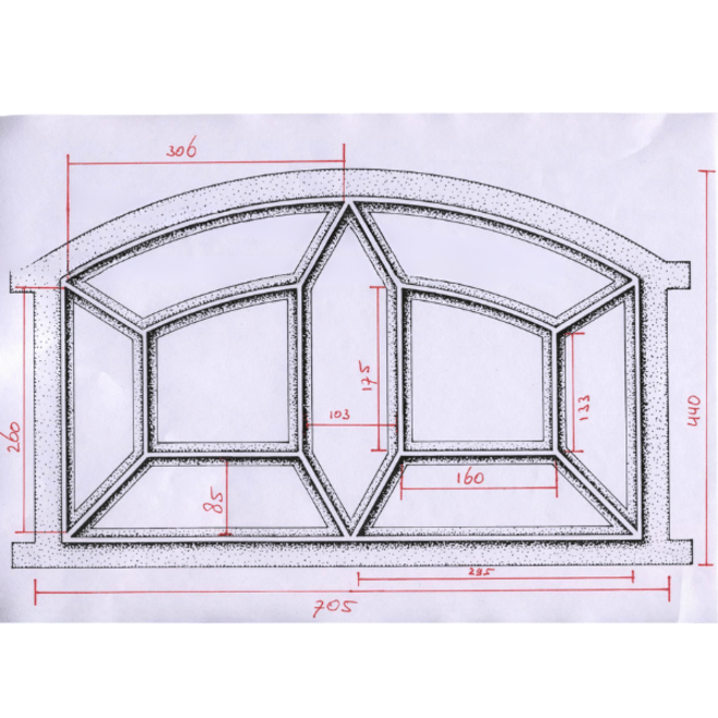 KempiQ Stalraam enkel glas model 2 opengaand 70.5x44.5cm