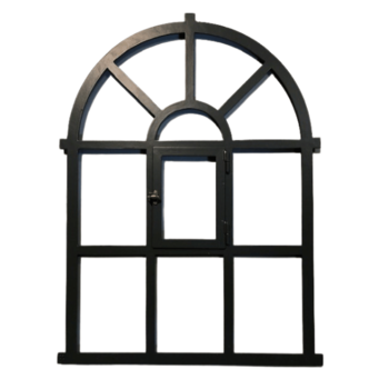 Stalraam gietijzer enkel glas model 8 opengaand | 67x93.5 cm Stalraam gietijzer enkel glas model 8 opengaand | 67x93.5 cm