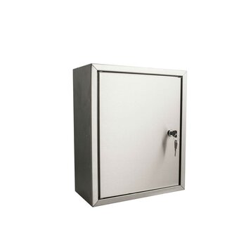 Post inbouwkast met slot kleur RVS 215mm Post inbouwkast met slot kleur RVS 215mm