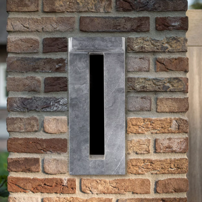 KempiQ Belgisch hardstenen inbouw brievenbus staand model 7