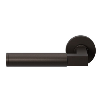 Deurkruk Kuri Dark Blend op ronde rozet per paar Deurkruk Kuri Dark Blend op ronde rozet per paar