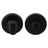 Ten Hulscher Toiletbeslag rond zwart 50x8mm stift 8mm