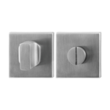 Ten Hulscher Toiletbeslag vierkant 50x50x8mm stift 8mm RVS geborsteld