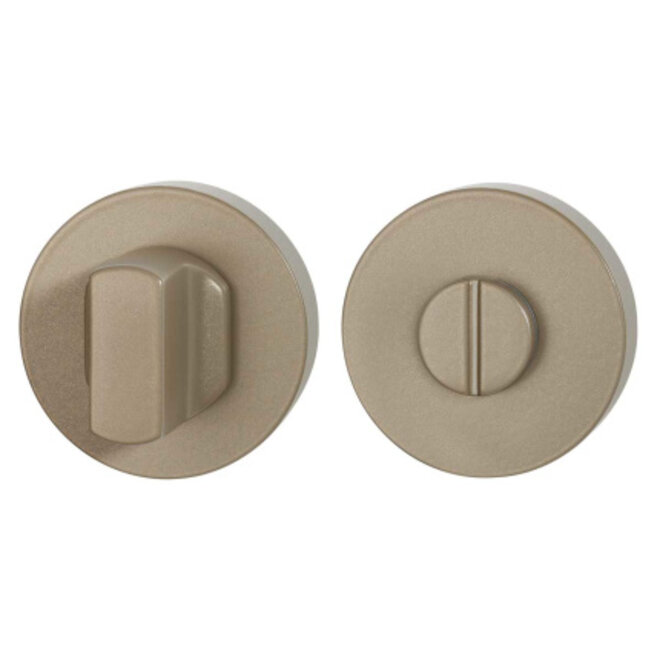 Ten Hulscher Toiletbeslag rond Champagne blend 50x8mm stift 8mm