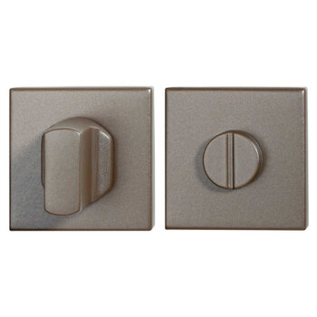 Toiletbeslag Mocca Blend vierkant 50x50x8mm stift 8mm Toiletbeslag Mocca Blend vierkant 50x50x8mm stift 8mm