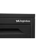 Logixbox Inbouw pakket brievenbus vooruitname Antraciet