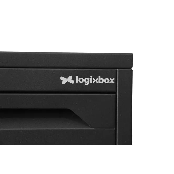Logixbox Inbouw pakket brievenbus vooruitname Antraciet