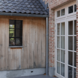 KempiQ Zwart stalen raam vast dubbel glas B55 x H100 cm