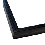 KempiQ Zwart stalen raam vast dubbel glas B55 x H100 cm