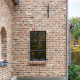 KempiQ Zwart stalen raam vast dubbel glas B55 x H100 cm