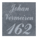 KempiQ Belgische Arduin hardsteen naamplaat met gravure geschuurd