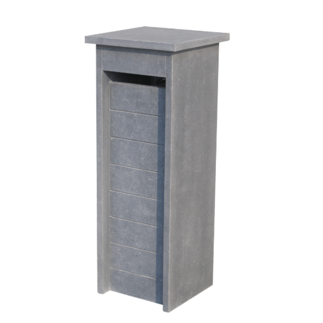 KempiQ Belgische Arduin hardsteen brievenbus vrijstaand model 1 Stripe