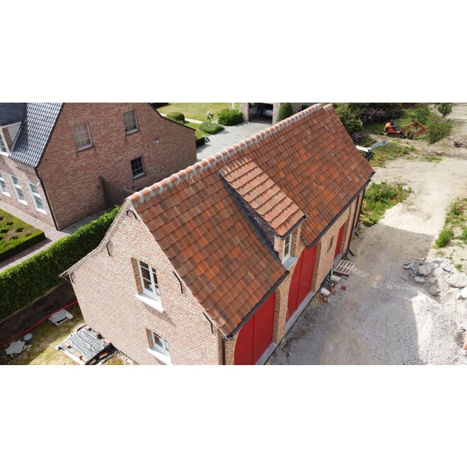 KempiQ Retro Boomse dakpan rood bezand per pallet