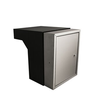 Brievenbus inbouwkast RVS 55 - 68 cm