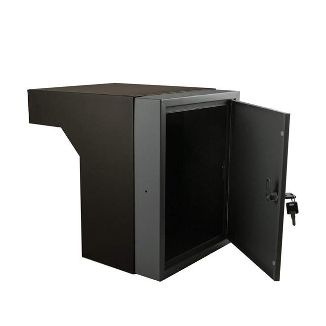 KempiQ Brievenbus inbouwkast Antraciet 55 - 68 cm incl. slot