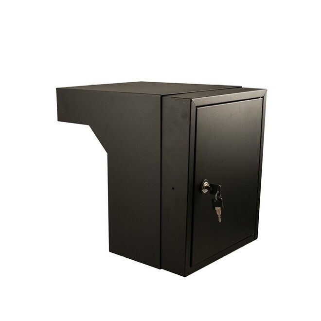 KempiQ Brievenbus inbouwkast Zwart 55- 68 cm incl. slot