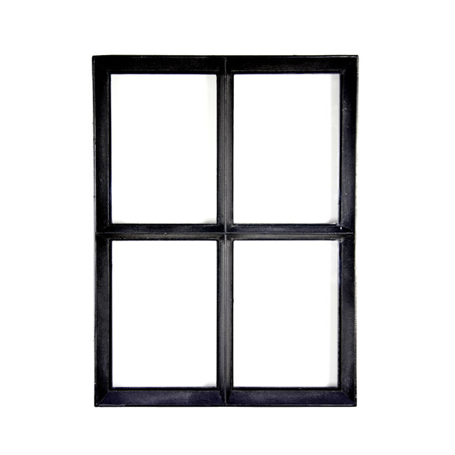 KempiQ Zwart stalen raam vast model thermisch onderbroken en dubbel glas B30xH40 cm