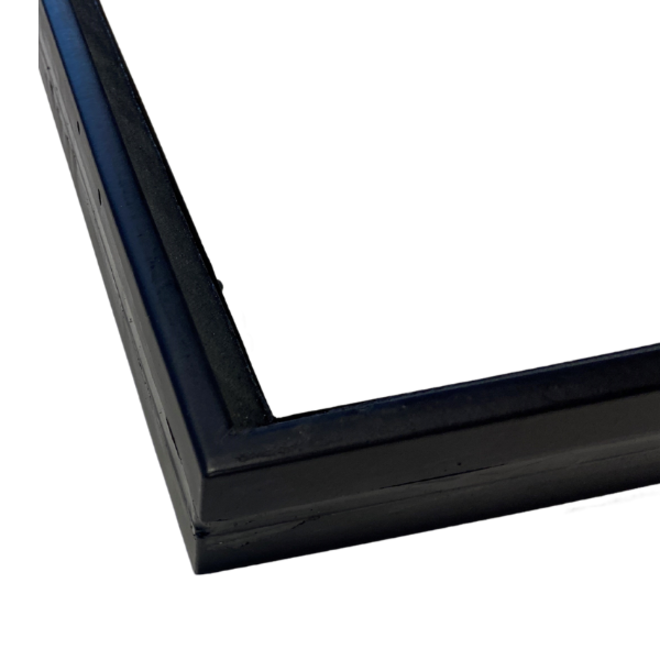 KempiQ Zwart stalen raam vast model thermisch onderbroken en dubbel glas B50xH60 cm