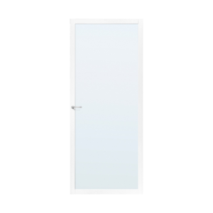 Binnendeur stomp blank glas SSL 4400  wit gegrond