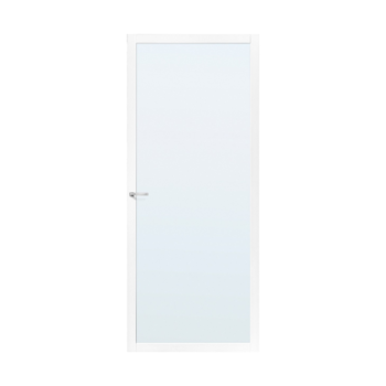 Binnendeur stomp blank glas SSL 4400  wit gegrond Binnendeur stomp blank glas SSL 4400  wit gegrond
