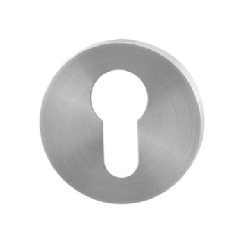 Cilinderrozet rond 50x8mm RVS geborsteld