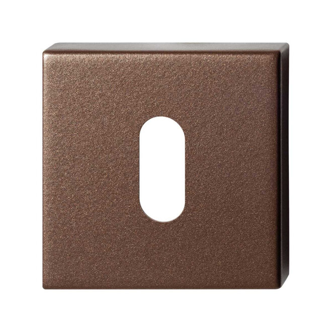 Ten Hulscher Sleutelrozet vierkant 50x50x8mm Bronze blend