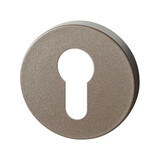 Ten Hulscher Cilinderrozet rond 50x8mm Mocca blend