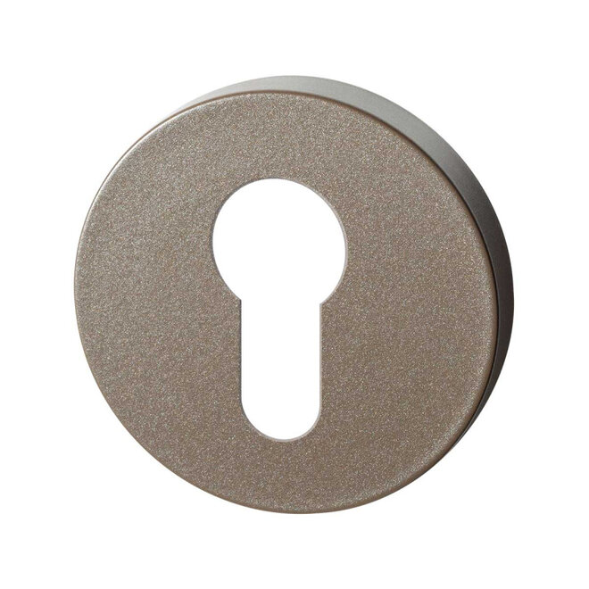 Ten Hulscher Cilinderrozet rond 50x8mm Mocca blend