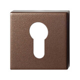 Ten Hulscher Cilinderrozet vierkant 50x50x8mm Bronze blend