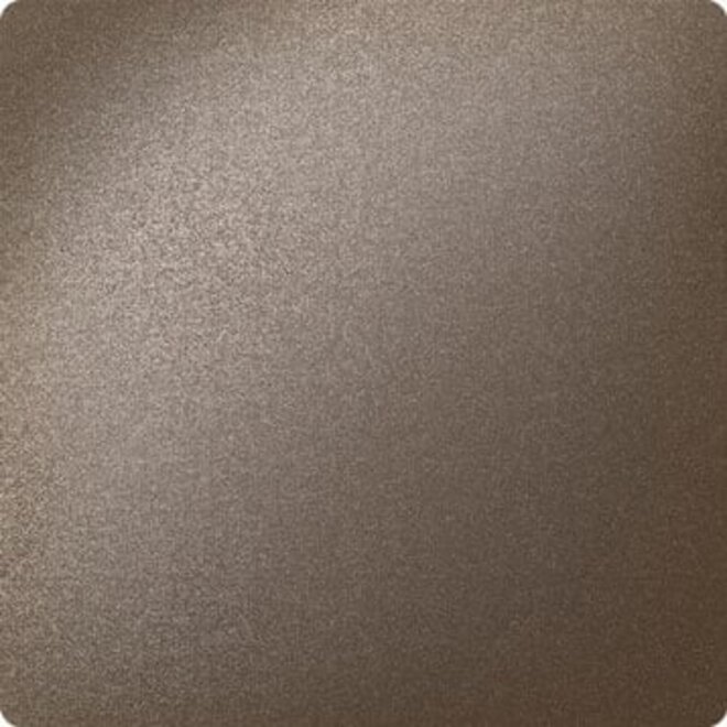 Ten Hulscher Cilinderrozet vierkant 50x50x8mm Mocca blend