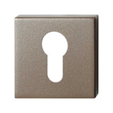 Ten Hulscher Cilinderrozet vierkant 50x50x8mm Mocca blend