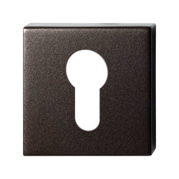 Cilinderrozet vierkant 50x50x8mm Dark blend Cilinderrozet vierkant 50x50x8mm Dark blend