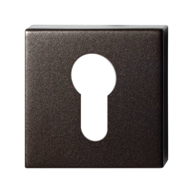 Ten Hulscher Sleutelrozet vierkant 50x50x8mm Dark blend