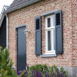 KempiQ Massief hardhouten paneel-louvre luiken op maat type Herentals