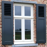 KempiQ Massief hardhouten paneel-louvre luiken op maat type Herentals