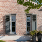 KempiQ Massief hardhouten paneel-louvre luiken op maat type Herentals