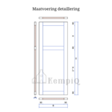 KempiQ Massief hardhouten paneel luiken  type Westerloo