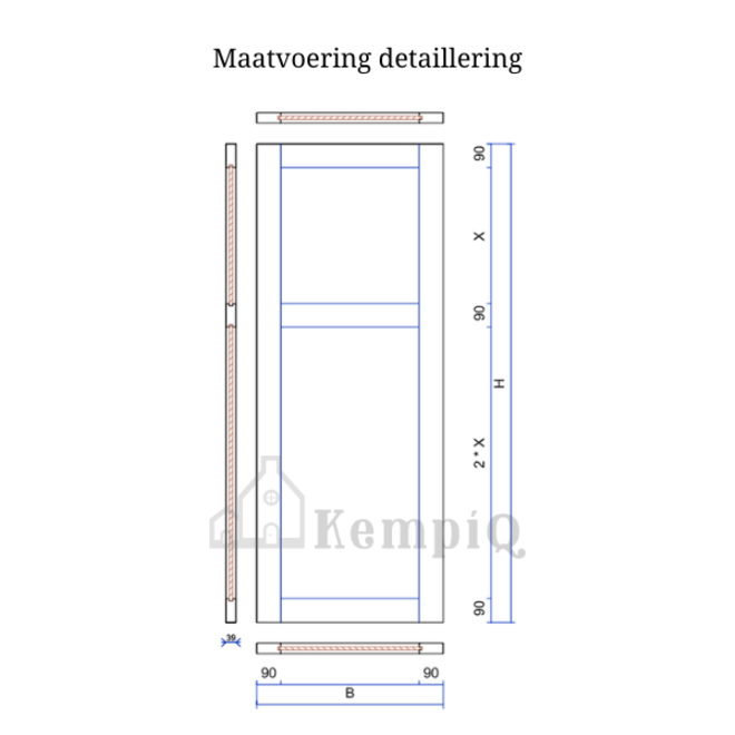 KempiQ Massief hardhouten paneel luiken  type Westerloo