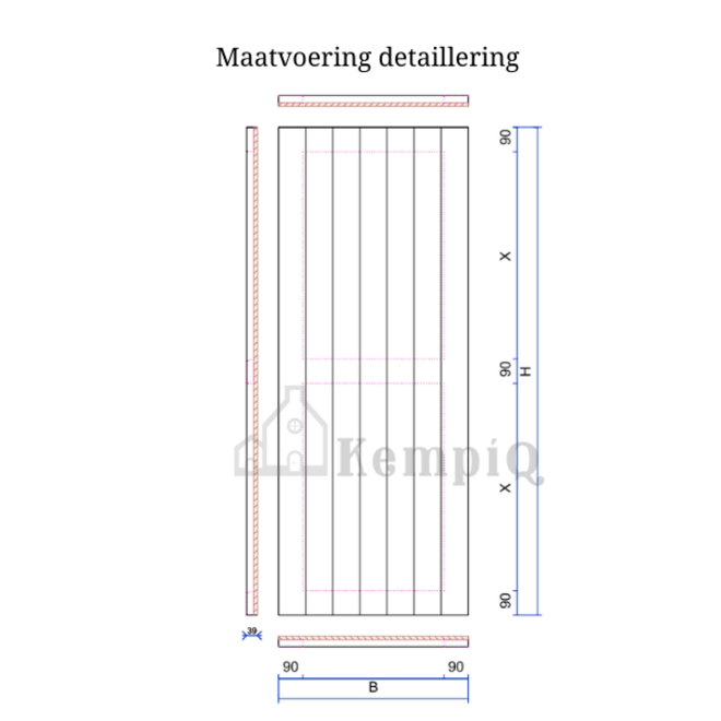 KempiQ Massief hardhouten luiken op maat type Bladel